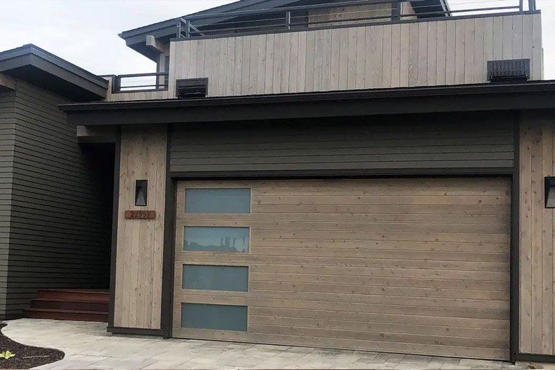 Custom Wood Garage Doors With Central, Neighborhood Garage Doors