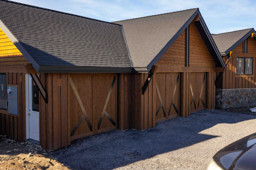 Custom Garage Door With a Striking Blend of Wood and Steel